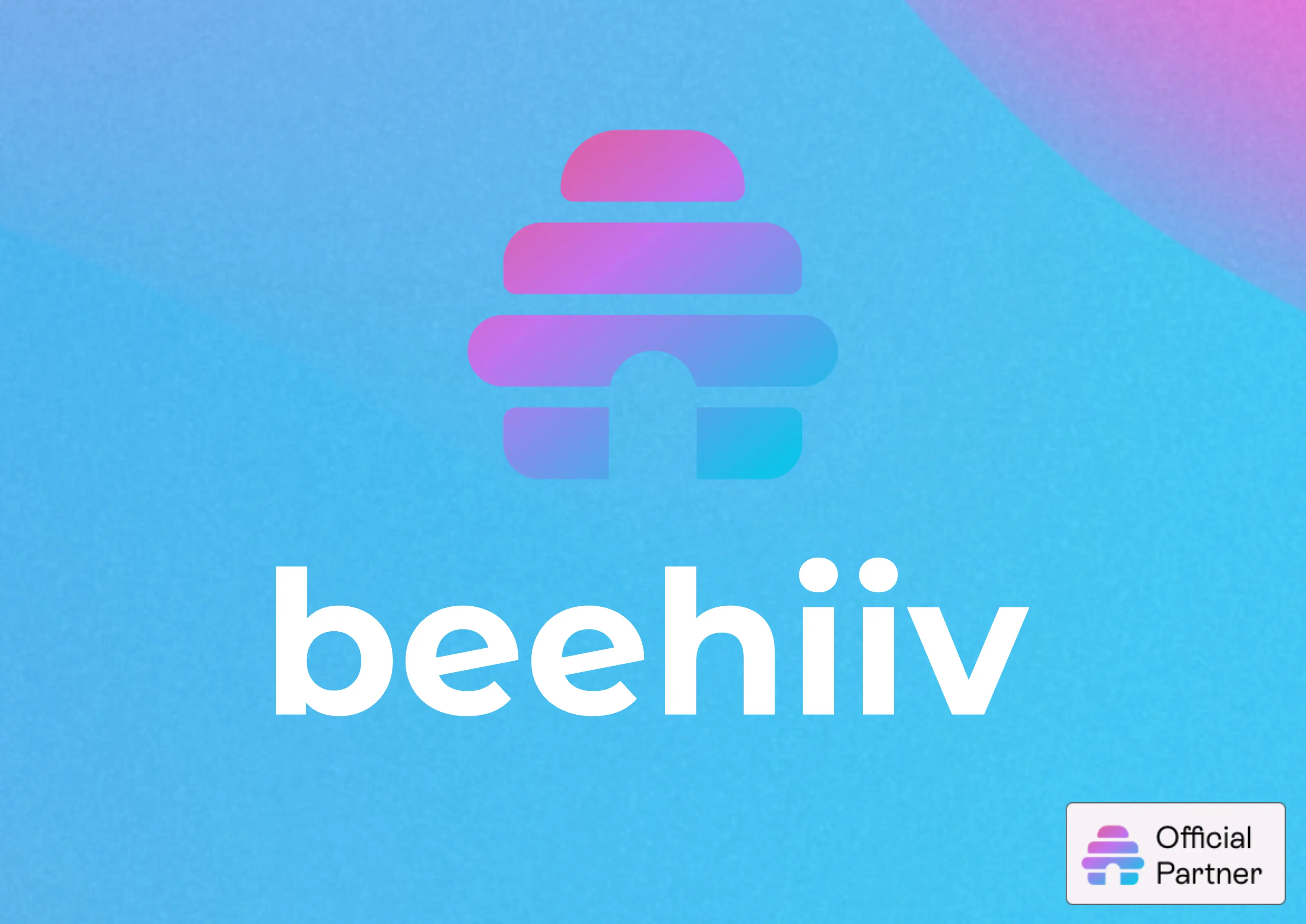 Logo von Beehiiv, einem Newsletter-Tool für Wachstum