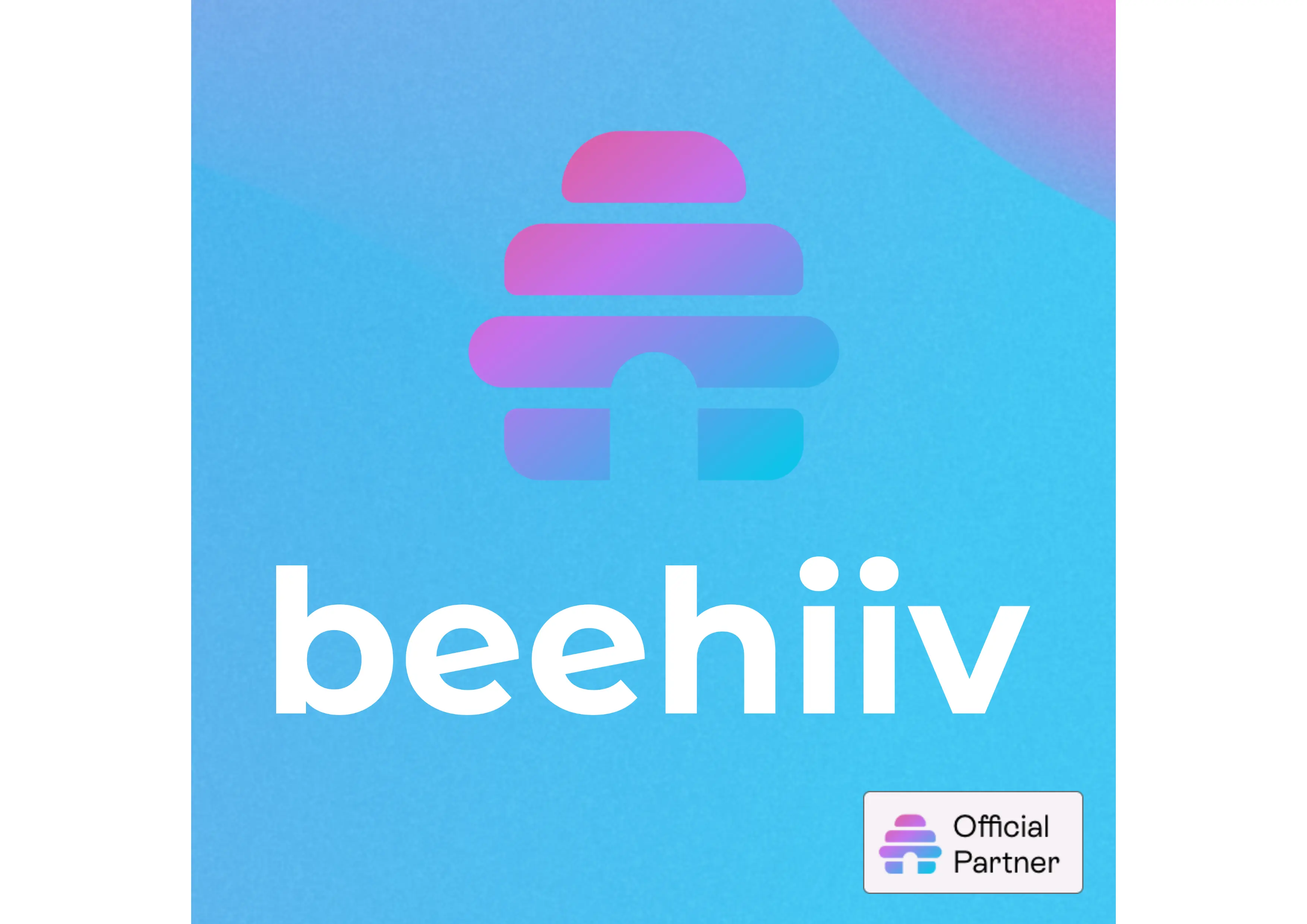 Logo von Beehiiv, einem Newsletter-Tool für Wachstum